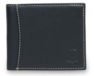 RFID Secure Card Holder – 12 Slots, White Stripe, Photo Pocket