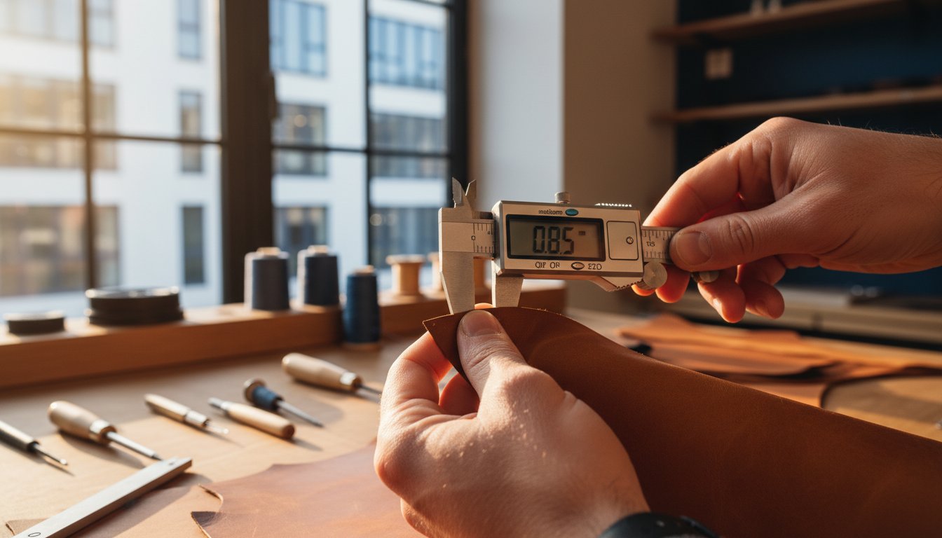 0,4 mm tot inches: Precisiemetingen voor lederwaren