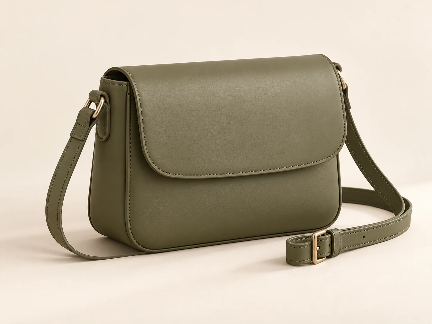 Olive crossbody bag design illustration